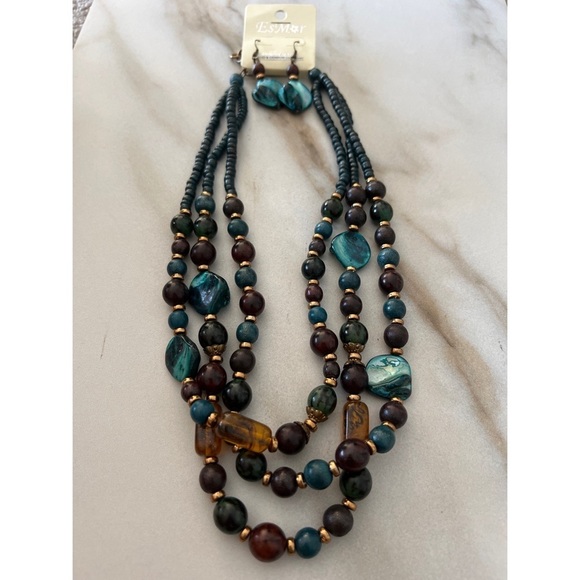 Vintage EsMor  Necklace & Earring Set - Picture 1 of 5